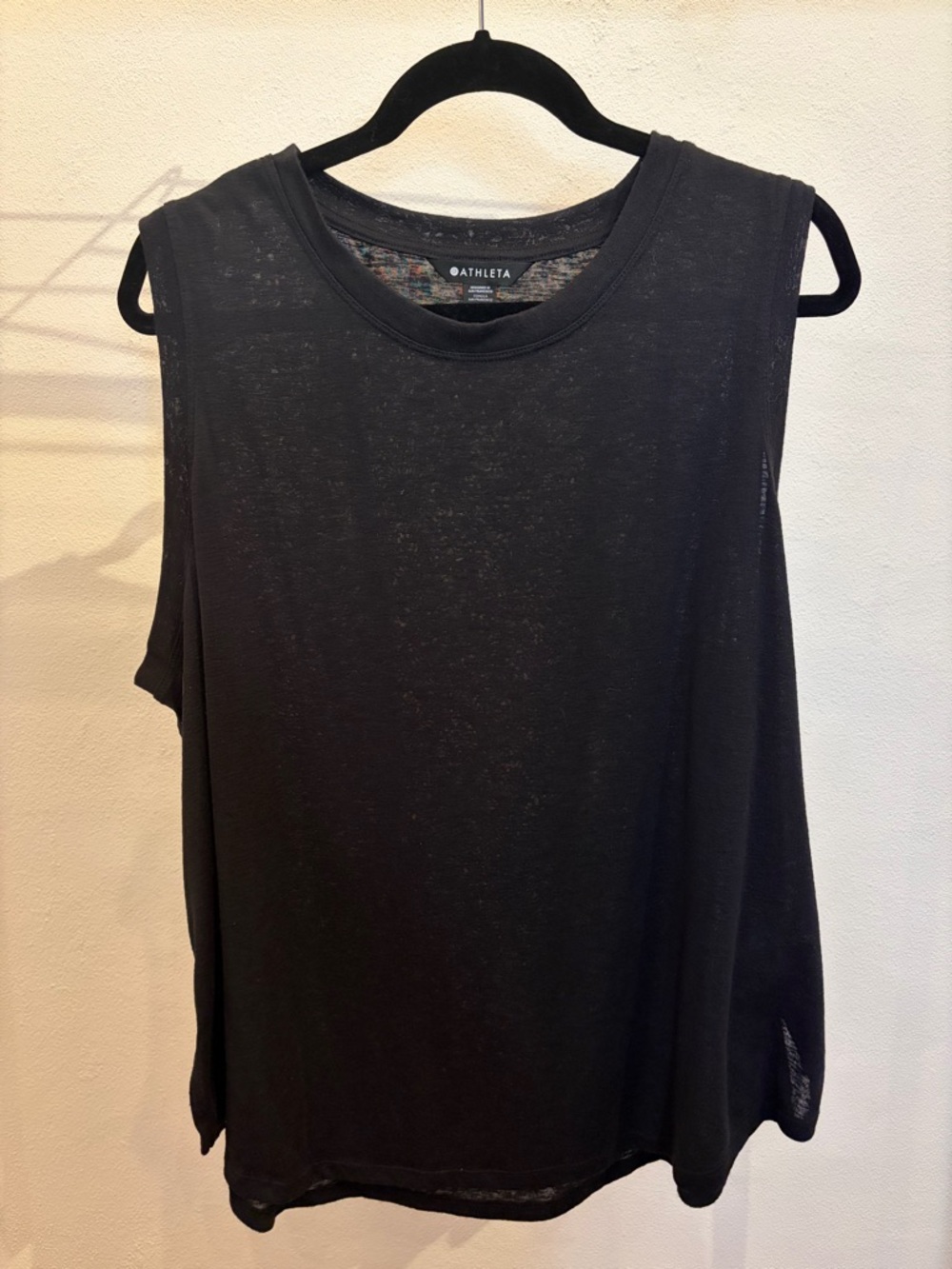 Athleta Black Lightweight Muscle Tank